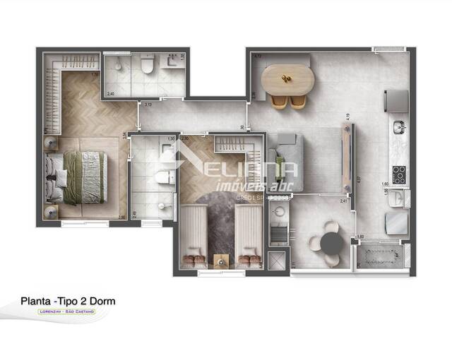 #GE10.461 - Apartamento para Venda em São Caetano do Sul - SP - 2