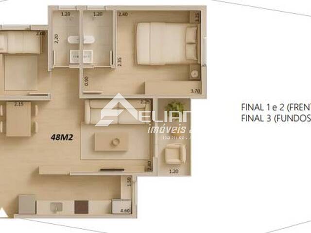 #AC6149 - Apartamento para Venda em Santo André - SP - 2