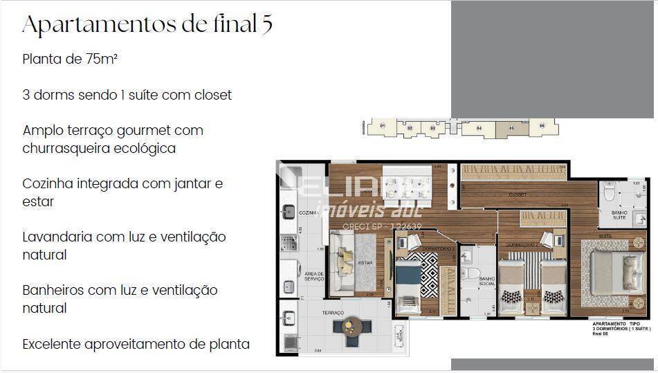 Apartamento, 3 quartos, 75 m² - Foto 19