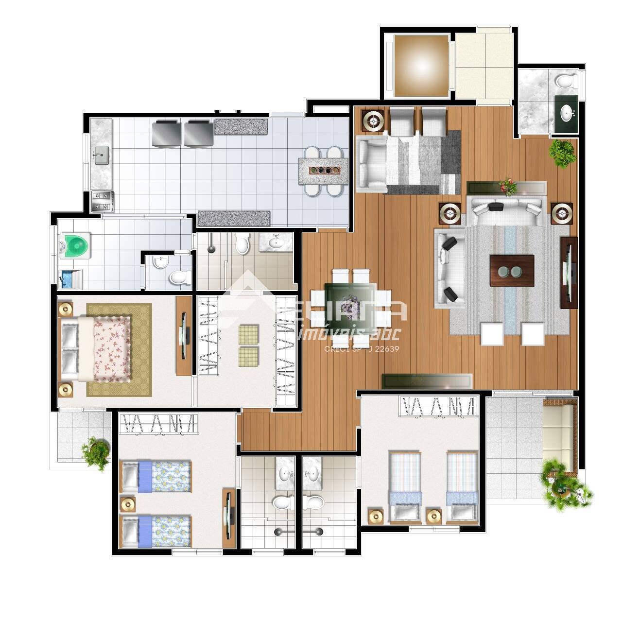 Apartamento, 3 quartos, 155 m² - Foto 26