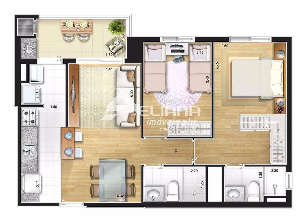 Apartamento, 2 quartos, 59 m² - Foto 14