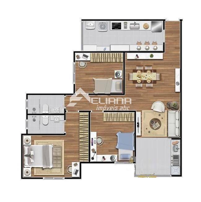 Apartamento, 3 quartos, 92 m² - Foto 3