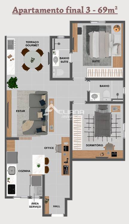 Apartamento, 2 quartos, 69 m² - Foto 19