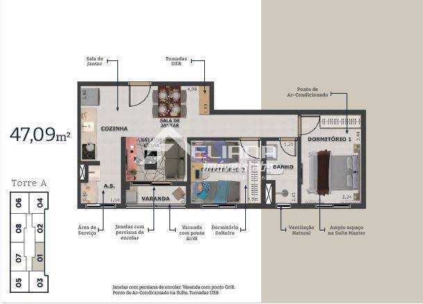 Apartamento, 2 quartos, 74 m² - Foto 7