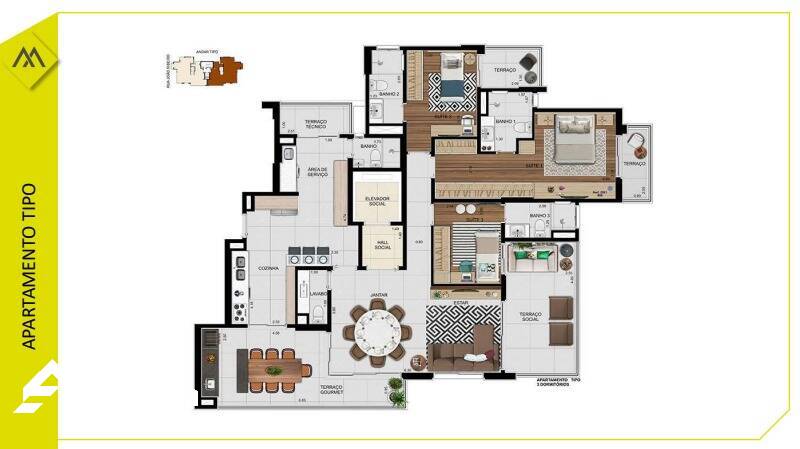 Apartamento, 3 quartos, 161 m² - Foto 24