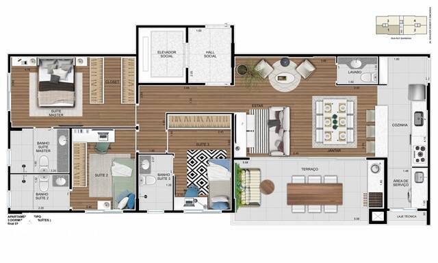 Apartamento, 3 quartos, 97 m² - Foto 8