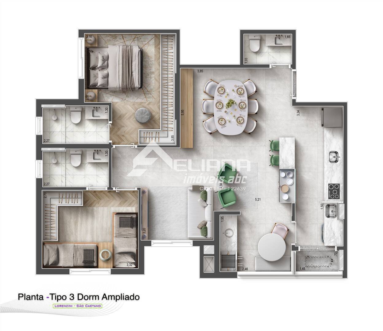 Apartamento, 3 quartos, 79 m² - Foto 9