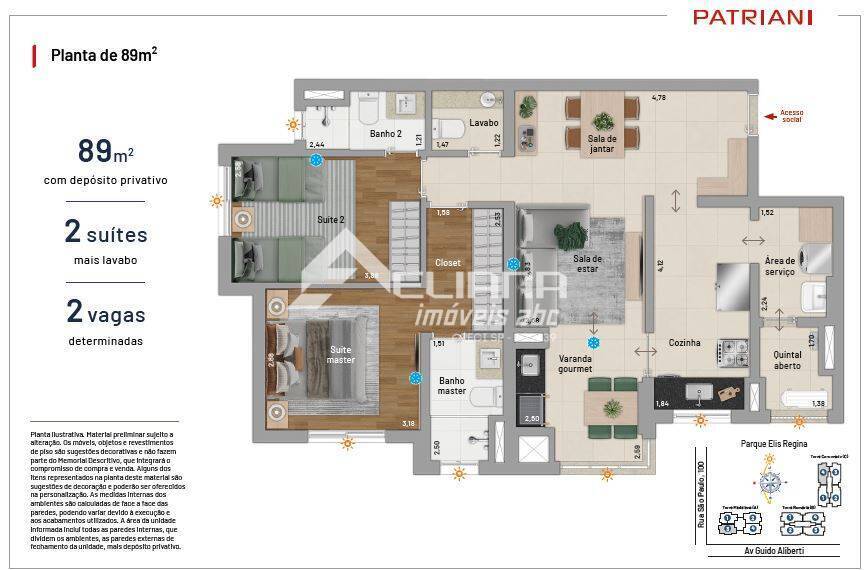 Apartamento, 2 quartos, 89 m² - Foto 19