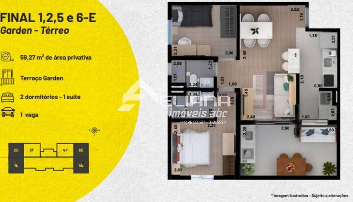 Apartamento, 2 quartos, 46 m² - Foto 7