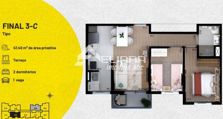 Apartamento, 2 quartos, 46 m² - Foto 10