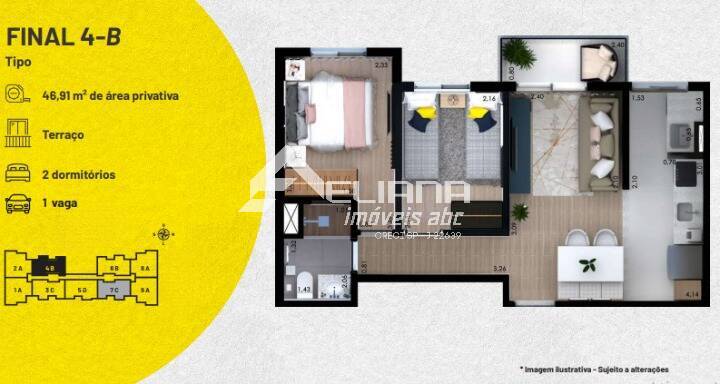 Apartamento, 2 quartos, 46 m² - Foto 11