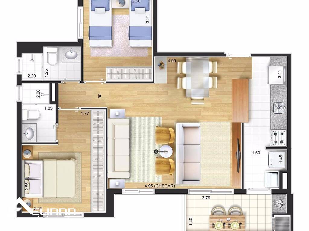 Apartamento, 2 quartos, 63 m² - Foto 23