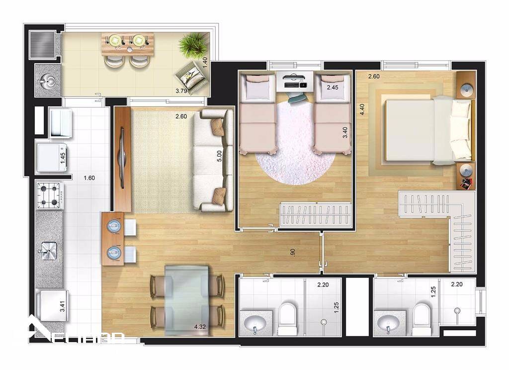 Apartamento, 2 quartos, 98 m² - Foto 15